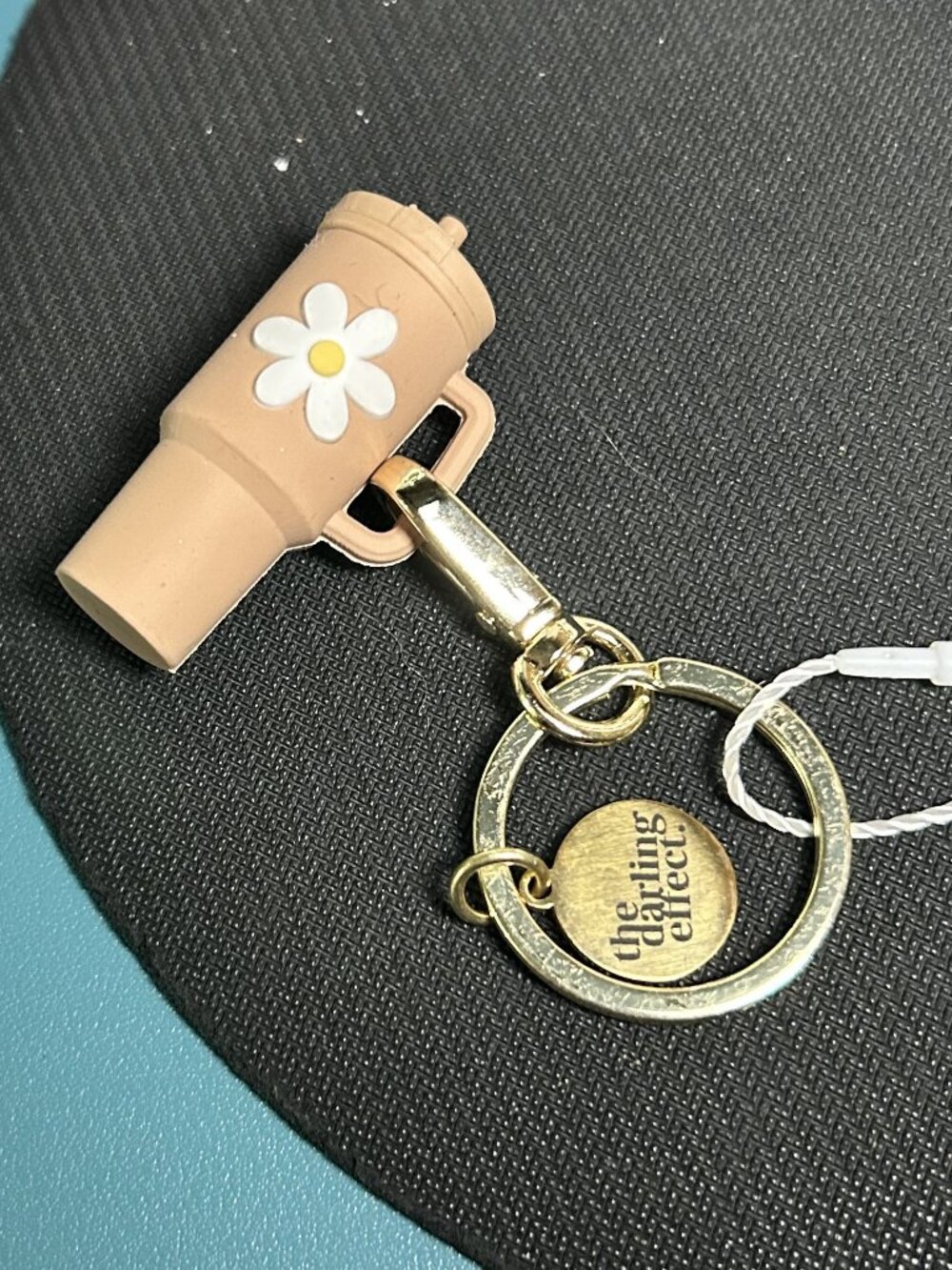 The Darling Effect Stanley Tumbler Cup Keychain Daisy Flower NWT